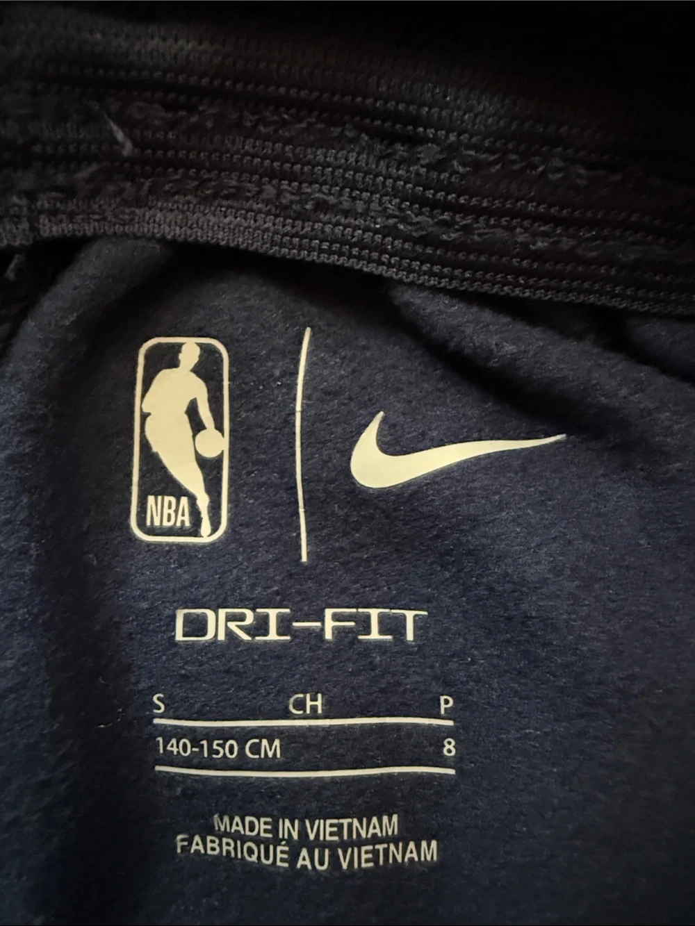 Nike Kids Navy Indiana Pacers Logo Joggers with Yellow Accents size small
